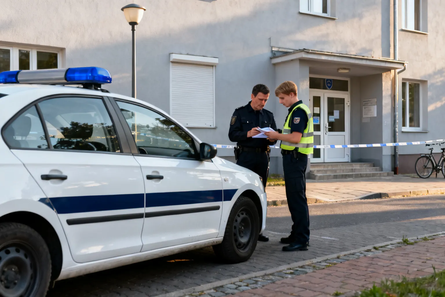 Próba włamania przy komisariacie we Wrzeszczu. Dwaj mężczyźni zatrzymani