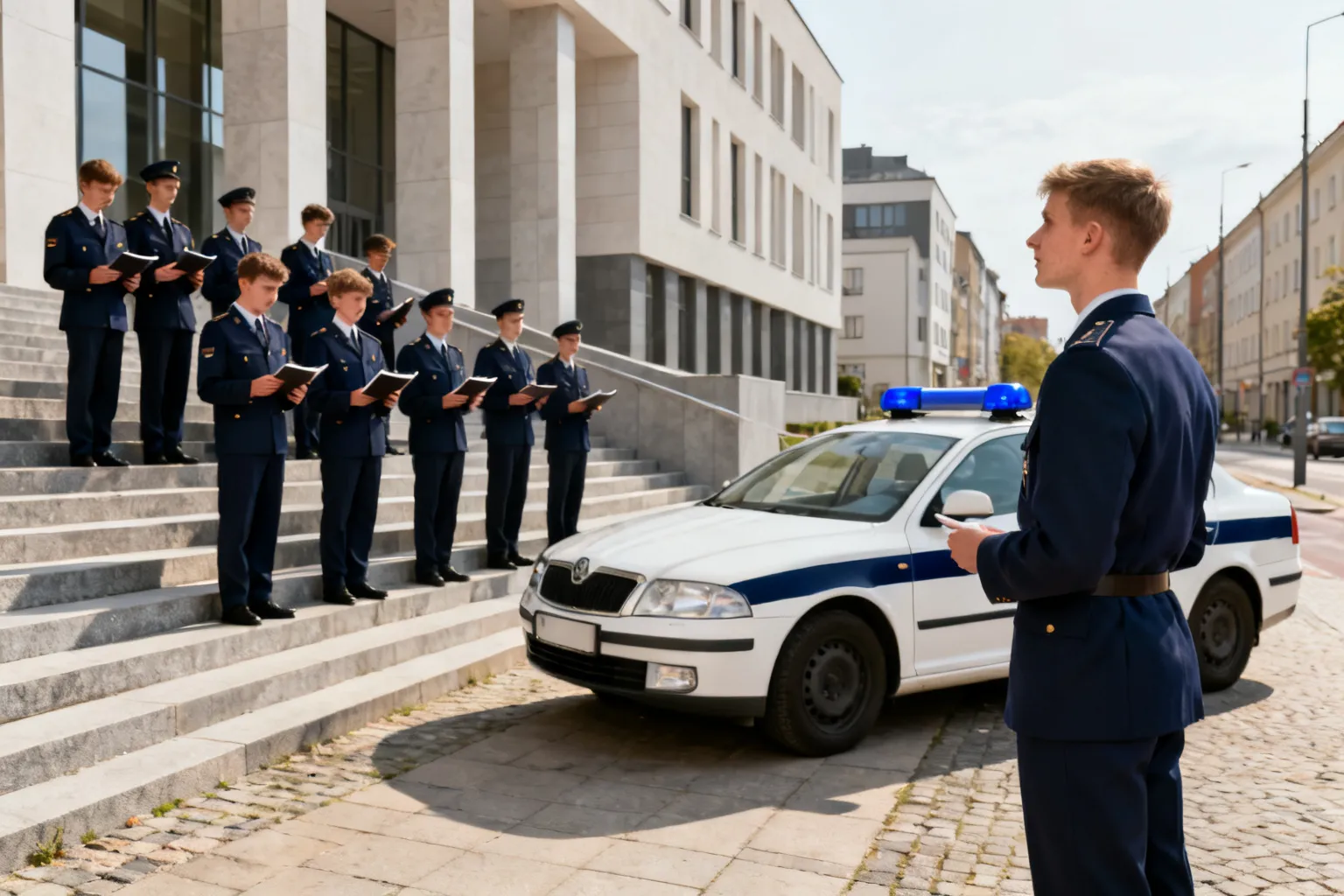 Uczniowie klasy mundurowej poznali pracę sądu i zasady odpowiedzialności nieletnich