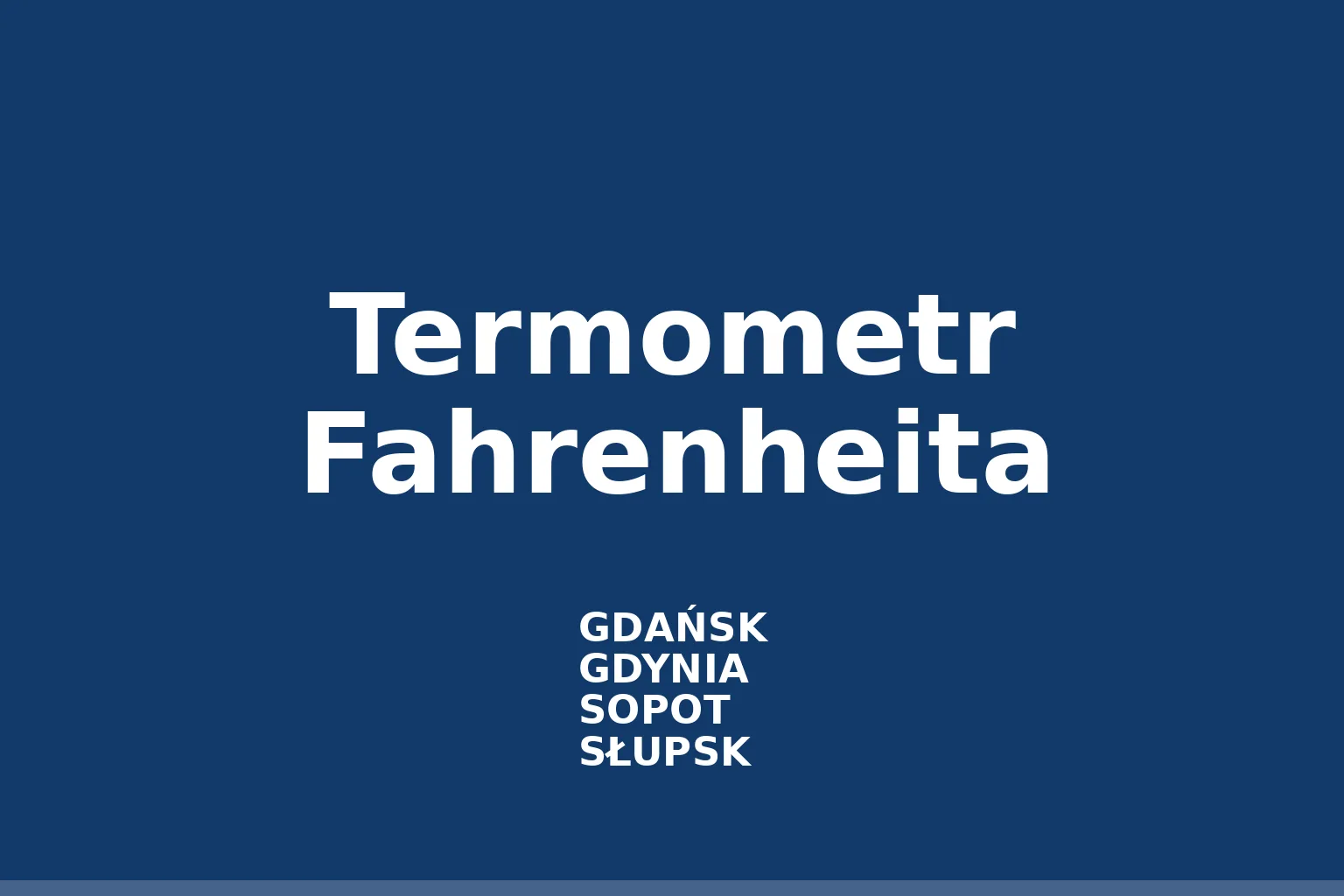 Termometr Fahrenheita