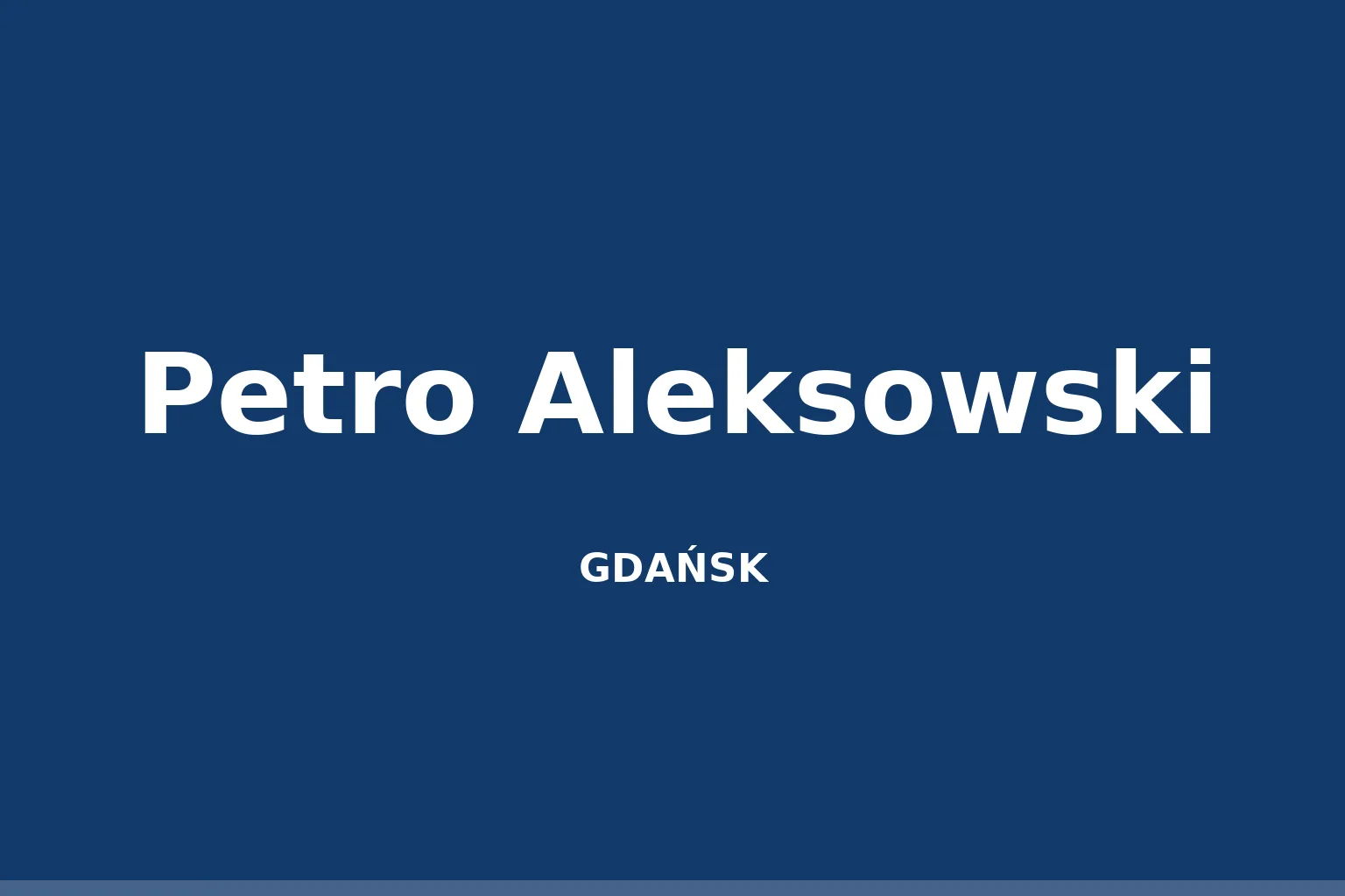 Petro Aleksowski