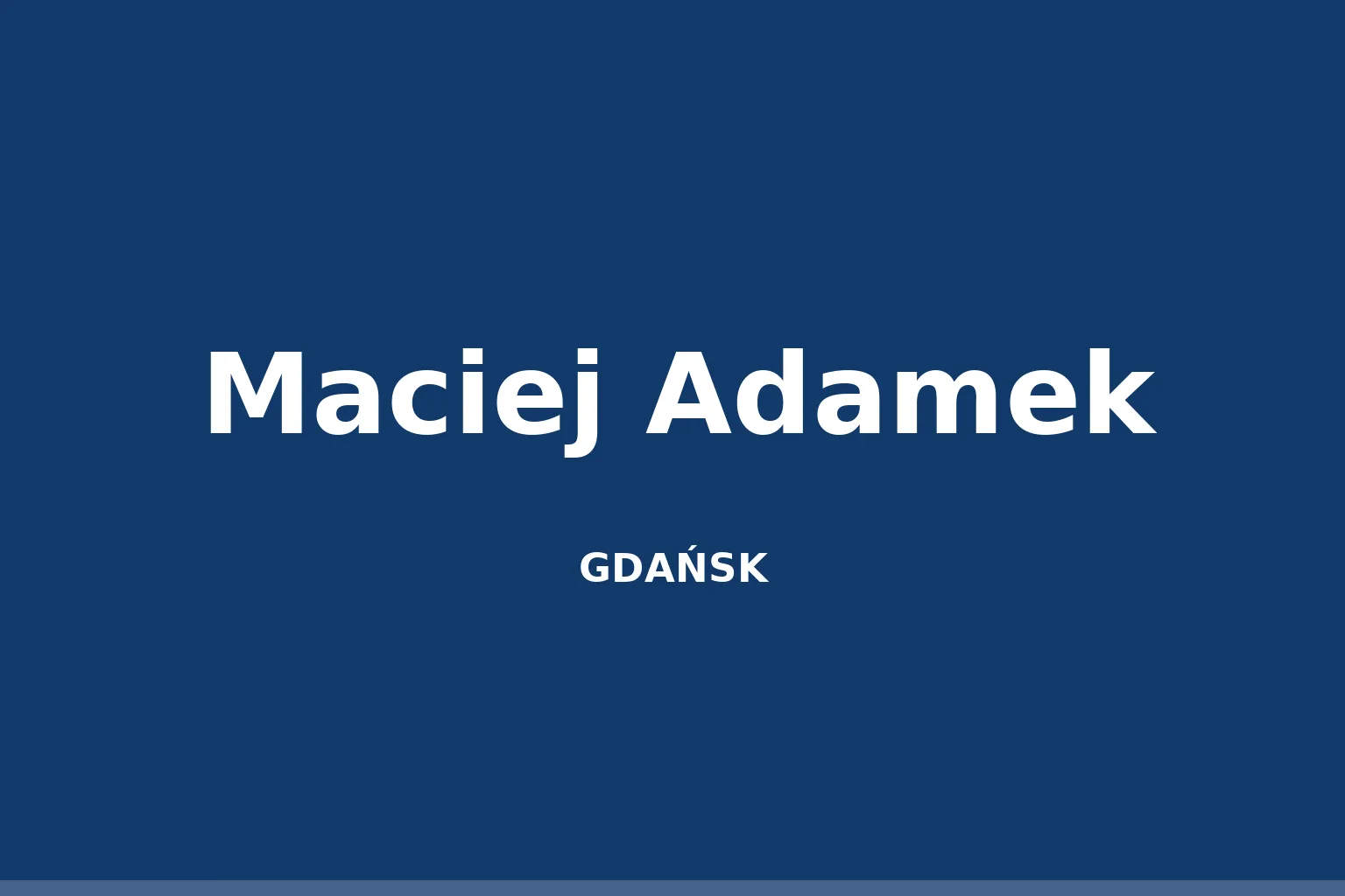 Maciej Adamek