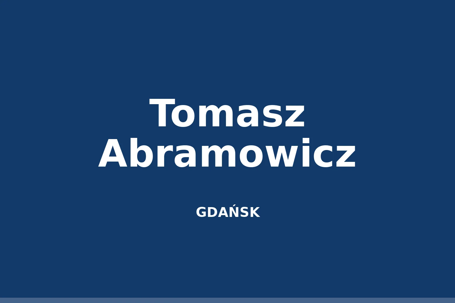 Tomasz Abramowicz