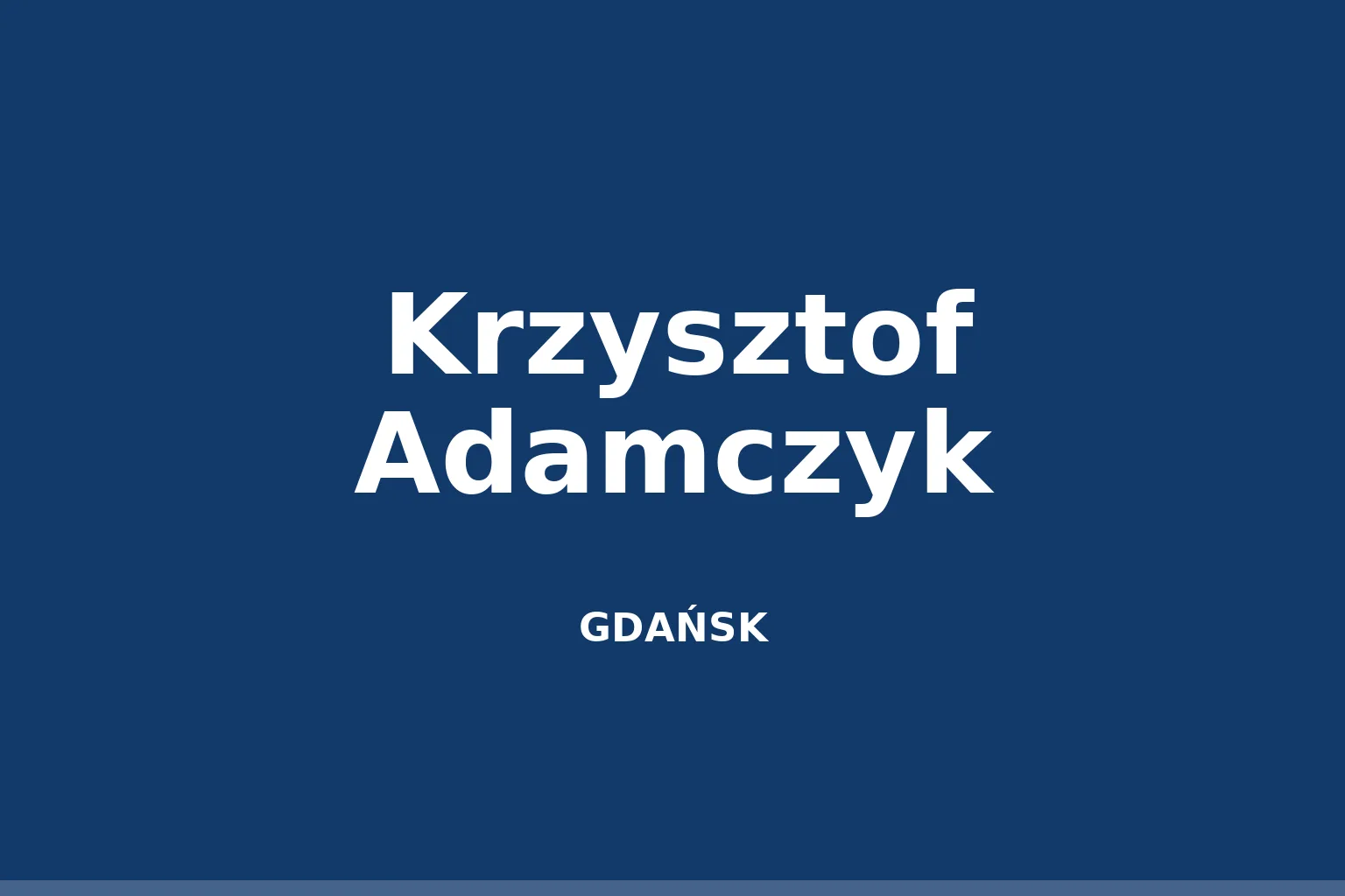 Krzysztof Adamczyk