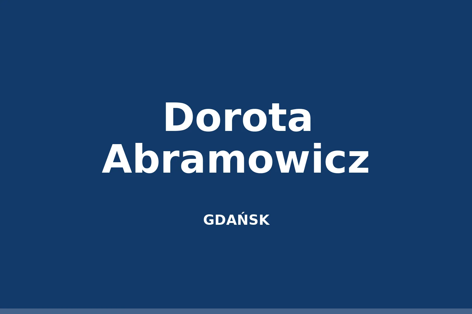 Dorota Abramowicz